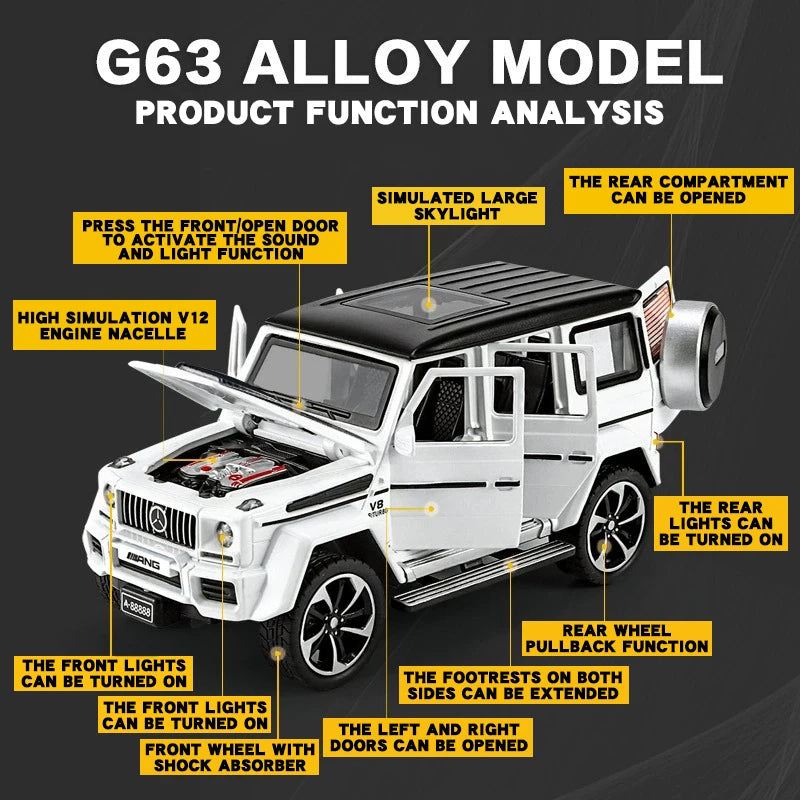 Mercedes Benz G63 Miniatures Off-road SUV 1/32