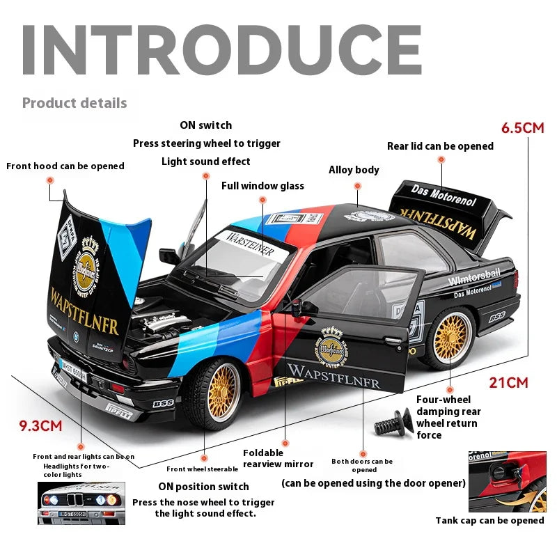 BMW M3 E30 1988 Mpower  1/24